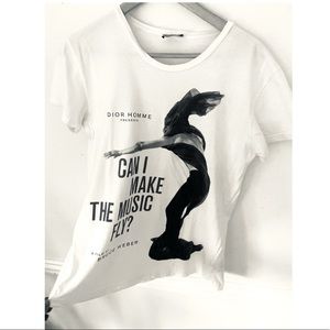 Dior Homme~ 2012 collaboration w/ Dior & Bruce Webber~Wht Mens T-shirt~ SZ m